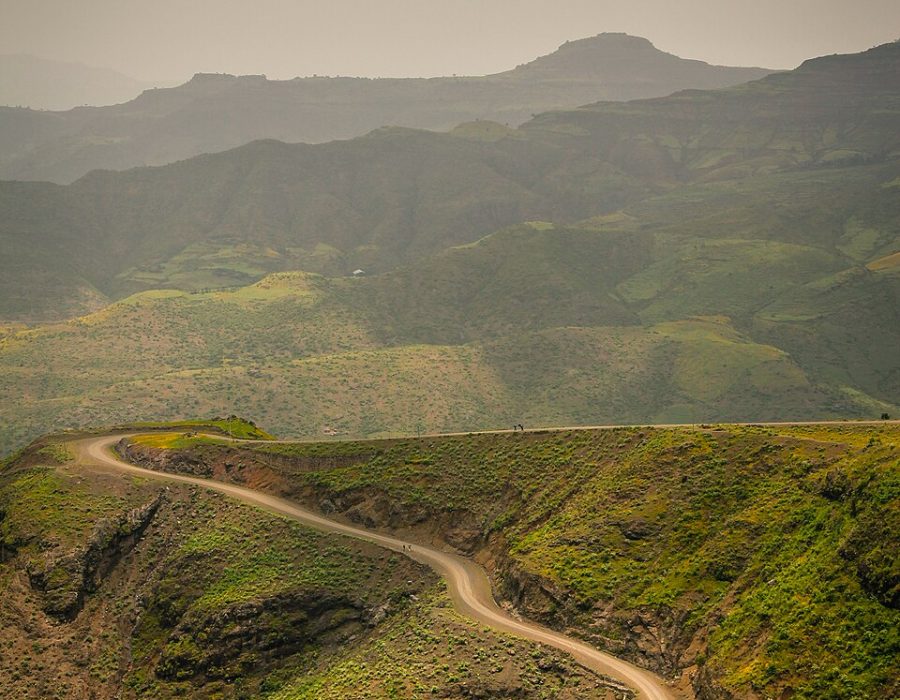Ethiopian highland road
