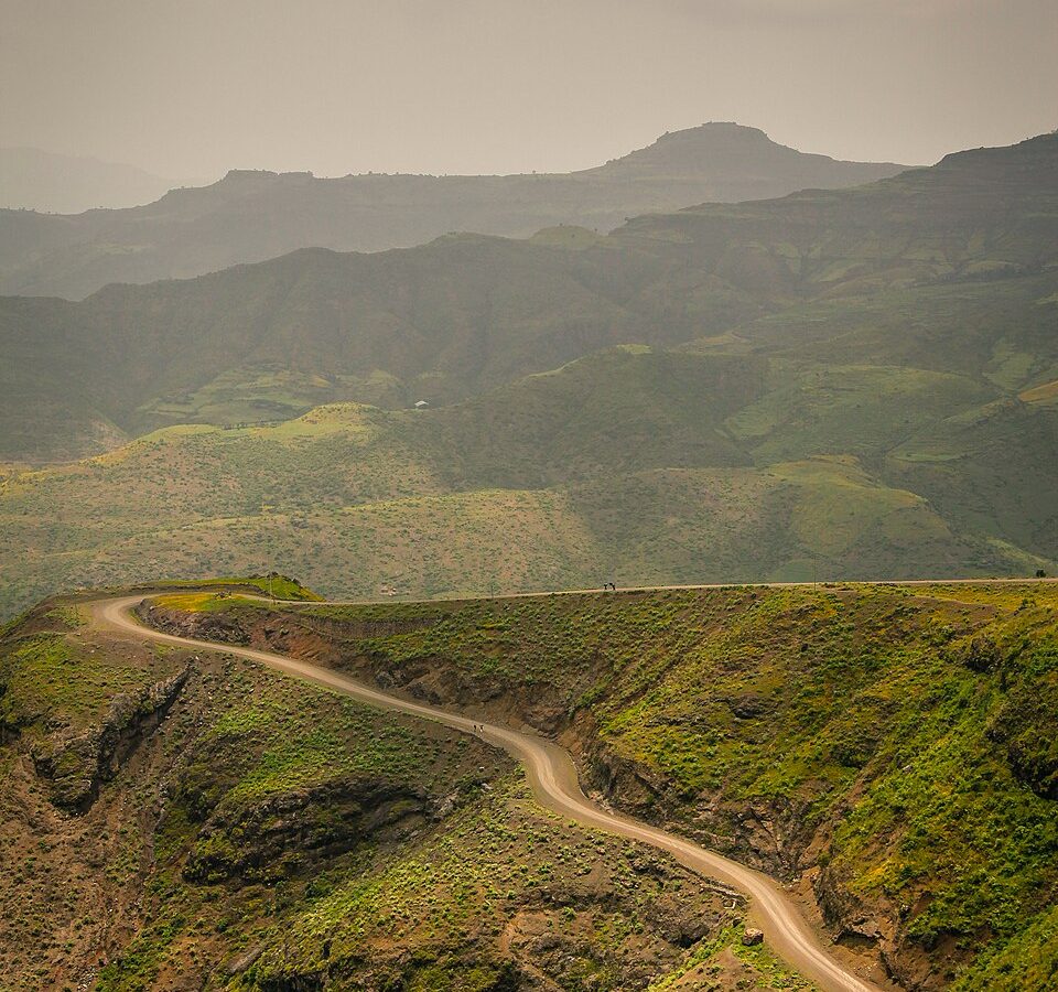 Ethiopian highland road
