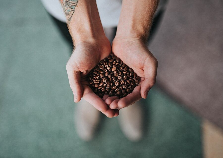 Highwire — roasted beans in hand